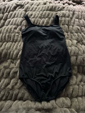 Lands' End Black One-Piece Swimsuit
